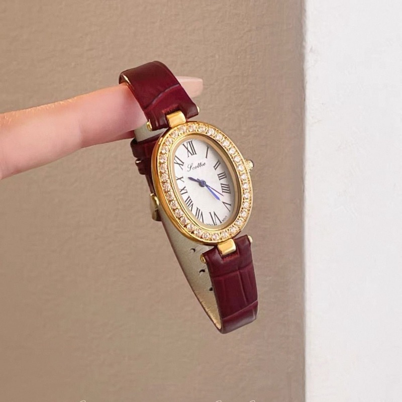 Jewelry For Watches - นาฬิกา Chumu สำหรับผู้หญิง สายประดับเพชรเต็มเส้น ดีไซน์หรูหราแบบเรโทร พร้อมเพชร