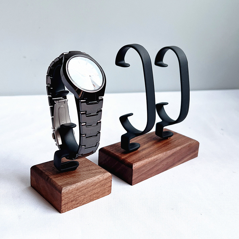 ที่วางนาฬิกาไม้รูปตัว C ที่จัด - Jewelry And Watches Inc บทวิจารณ์และราคา